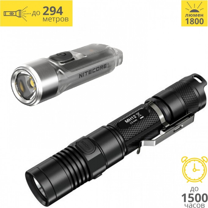 Комплект NITECORE MH12S+TIKI Luminus SST-40-W 21458 Комплект NITECORE MH12S+TIKI Luminus SST-40-W 21458