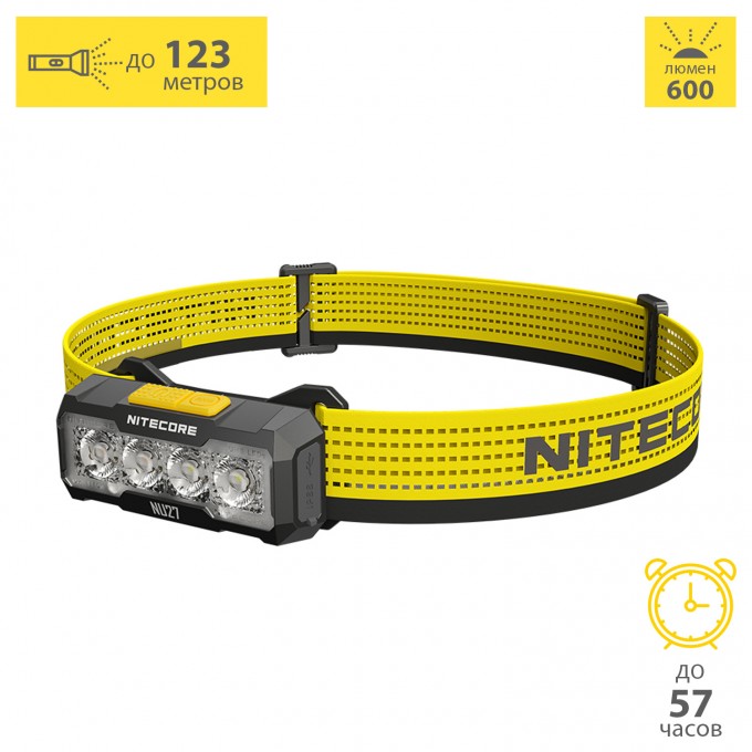 Налобный фонарь NITECORE NU27 BLACK UHE 0434 Налобный фонарь NITECORE NU27 BLACK UHE 0434